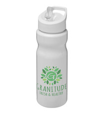 Bouteille publicitaire de sport H2O Base® 650 ml avec couvercle à goulot Bouteille publicitaire de sport H2O Base® 650 ml avec couvercle à goulot