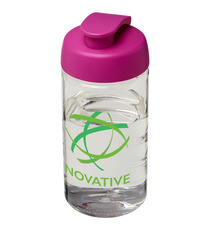 Bouteille publicitaire de sport H2O Bop® 500 ml avec couvercle à clapet Bouteille publicitaire de sport H2O Bop® 500 ml avec couvercle à clapet