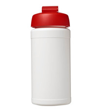 Bouteille publicitaire de sport Baseline® Plus 500 ml avec couvercle à clapet