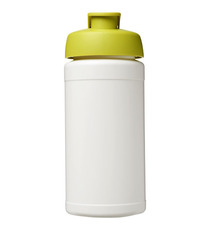 Bouteille publicitaire de sport Baseline® Plus 500 ml avec couvercle à clapet