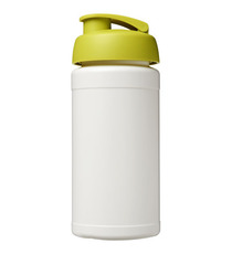 Bouteille publicitaire de sport Baseline® Plus 500 ml avec couvercle à clapet