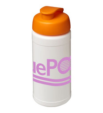 Bouteille publicitaire de sport Baseline® Plus 500 ml avec couvercle à clapet