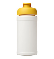 Bouteille publicitaire de sport Baseline® Plus 500 ml avec couvercle à clapet