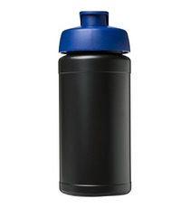 Bouteille publicitaire de sport Baseline® Plus 500 ml avec couvercle à clapet