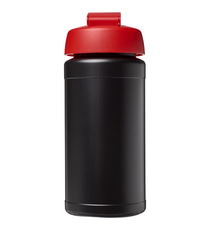 Bouteille publicitaire de sport Baseline® Plus 500 ml avec couvercle à clapet