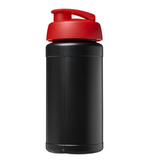 Bouteille publicitaire de sport Baseline® Plus 500 ml avec couvercle à clapet