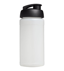 Bouteille publicitaire de sport Baseline® Plus 500 ml avec couvercle à clapet