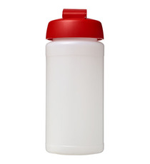 Bouteille publicitaire de sport Baseline® Plus 500 ml avec couvercle à clapet