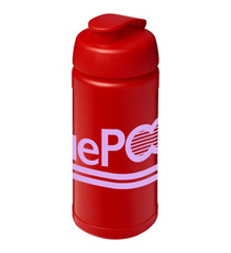 Bouteille publicitaire de sport Baseline® Plus 500 ml avec couvercle à clapet