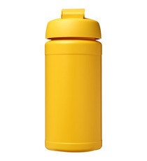 Bouteille publicitaire de sport Baseline® Plus 500 ml avec couvercle à clapet