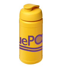 Bouteille publicitaire de sport Baseline® Plus 500 ml avec couvercle à clapet Bouteille publicitaire de sport Baseline® Plus 500 ml avec couvercle à clapet