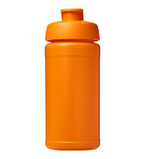 Bouteille publicitaire de sport Baseline® Plus 500 ml avec couvercle à clapet