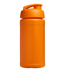 Bouteille publicitaire de sport Baseline® Plus 500 ml avec couvercle à clapet