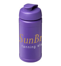 Bouteille publicitaire de sport Baseline® Plus 500 ml avec couvercle à clapet Bouteille publicitaire de sport Baseline® Plus 500 ml avec couvercle à clapet