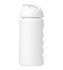 Bouteille publicitaire de sport Baseline® Plus GRIP 500ml avec couvercle à clapet