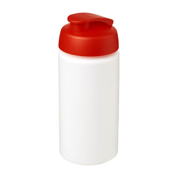 Bouteille publicitaire de sport Baseline® Plus GRIP 500ml avec couvercle à clapet