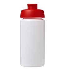 Bouteille publicitaire de sport Baseline® Plus GRIP 500ml avec couvercle à clapet