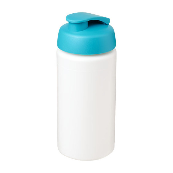 Bouteille publicitaire de sport Baseline® Plus GRIP 500ml avec couvercle à clapet