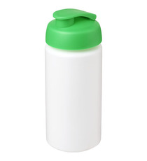 Bouteille publicitaire de sport Baseline® Plus GRIP 500ml avec couvercle à clapet