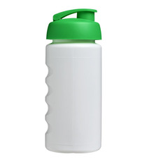 Bouteille publicitaire de sport Baseline® Plus GRIP 500ml avec couvercle à clapet