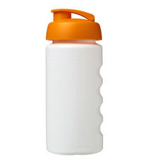 Bouteille publicitaire de sport Baseline® Plus GRIP 500ml avec couvercle à clapet