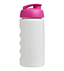 Bouteille publicitaire de sport Baseline® Plus GRIP 500ml avec couvercle à clapet