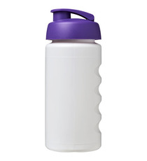 Bouteille publicitaire de sport Baseline® Plus GRIP 500ml avec couvercle à clapet