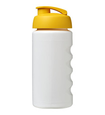 Bouteille publicitaire de sport Baseline® Plus GRIP 500ml avec couvercle à clapet