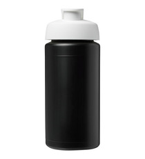 Bouteille publicitaire de sport Baseline® Plus GRIP 500ml avec couvercle à clapet