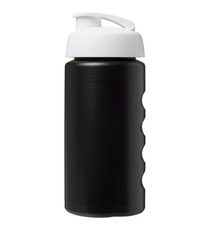 Bouteille publicitaire de sport Baseline® Plus GRIP 500ml avec couvercle à clapet