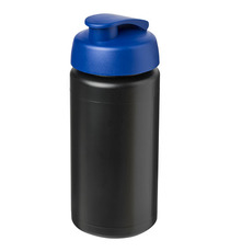 Bouteille publicitaire de sport Baseline® Plus GRIP 500ml avec couvercle à clapet