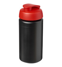 Bouteille publicitaire de sport Baseline® Plus GRIP 500ml avec couvercle à clapet