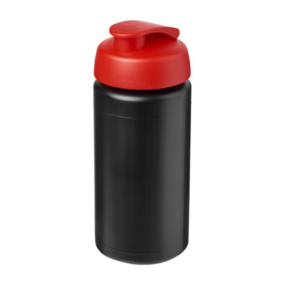 Bouteille publicitaire de sport Baseline® Plus GRIP 500ml avec couvercle à clapet