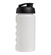 Bouteille publicitaire de sport Baseline® Plus GRIP 500ml avec couvercle à clapet