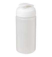 Bouteille publicitaire de sport Baseline® Plus GRIP 500ml avec couvercle à clapet