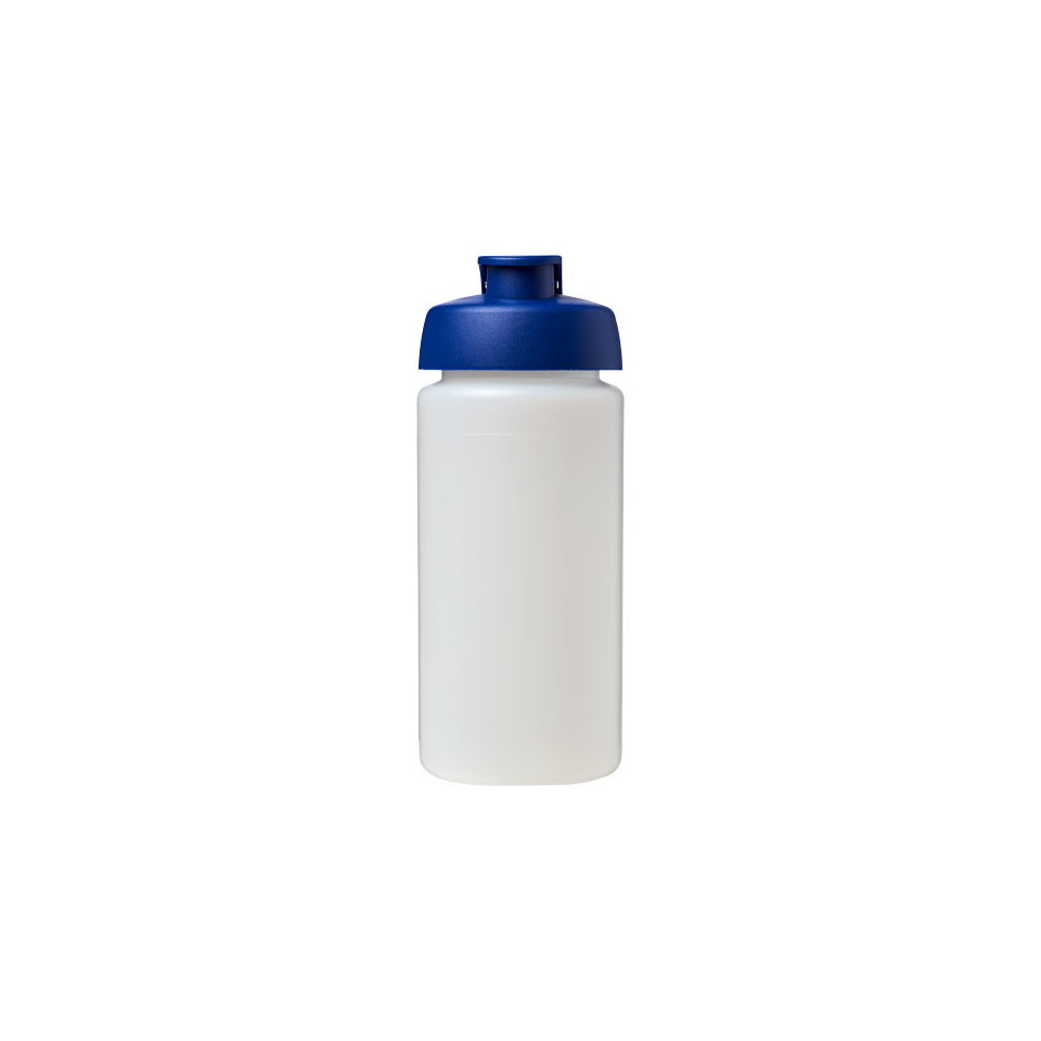Bouteille publicitaire de sport Baseline® Plus GRIP 500ml avec couvercle à clapet