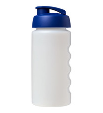 Bouteille publicitaire de sport Baseline® Plus GRIP 500ml avec couvercle à clapet