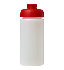 Bouteille publicitaire de sport Baseline® Plus GRIP 500ml avec couvercle à clapet