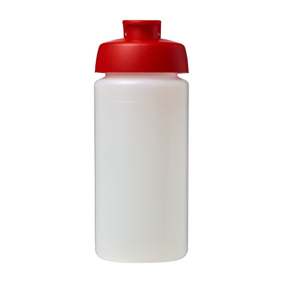 Bouteille publicitaire de sport Baseline® Plus GRIP 500ml avec couvercle à clapet