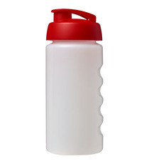 Bouteille publicitaire de sport Baseline® Plus GRIP 500ml avec couvercle à clapet