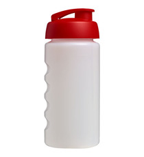 Bouteille publicitaire de sport Baseline® Plus GRIP 500ml avec couvercle à clapet