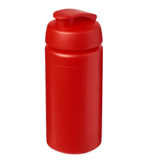 Bouteille publicitaire de sport Baseline® Plus GRIP 500ml avec couvercle à clapet