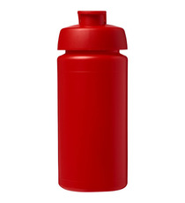 Bouteille publicitaire de sport Baseline® Plus GRIP 500ml avec couvercle à clapet