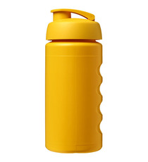 Bouteille publicitaire de sport Baseline® Plus GRIP 500ml avec couvercle à clapet