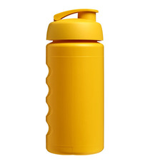 Bouteille publicitaire de sport Baseline® Plus GRIP 500ml avec couvercle à clapet