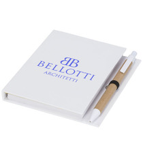 Petit carnet à notes publicitaire autocollantes colorées avec stylo