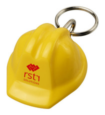 Porte-clefs publicitaire rigide Kolt en forme de casque de chantier