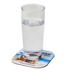 Sous-verre publicitaire carré Brite-Mat®