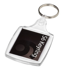 Porte-clefs publicitaire plastique Vosa avec attache en plastique