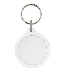 Porte-clefs publicitaire plastique Orb rond Made in Europe